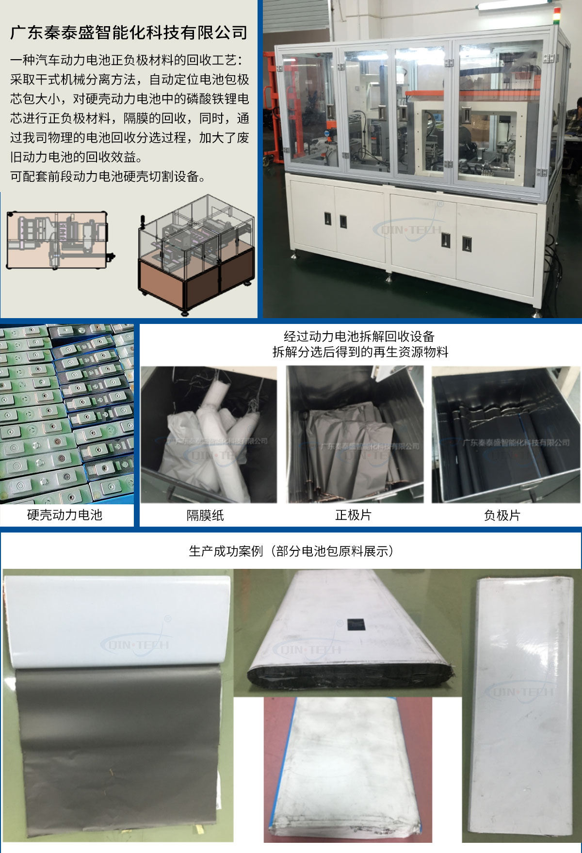 动力电池回收设备技术要求