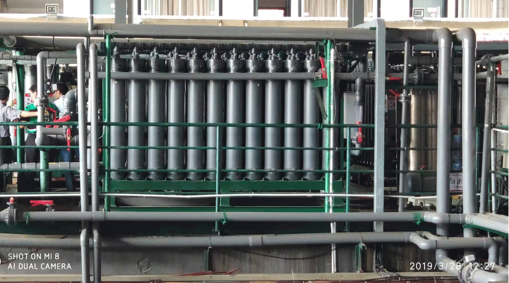 An electronics factory in dongguan 5 tons/hour grinding wastewater treatment system