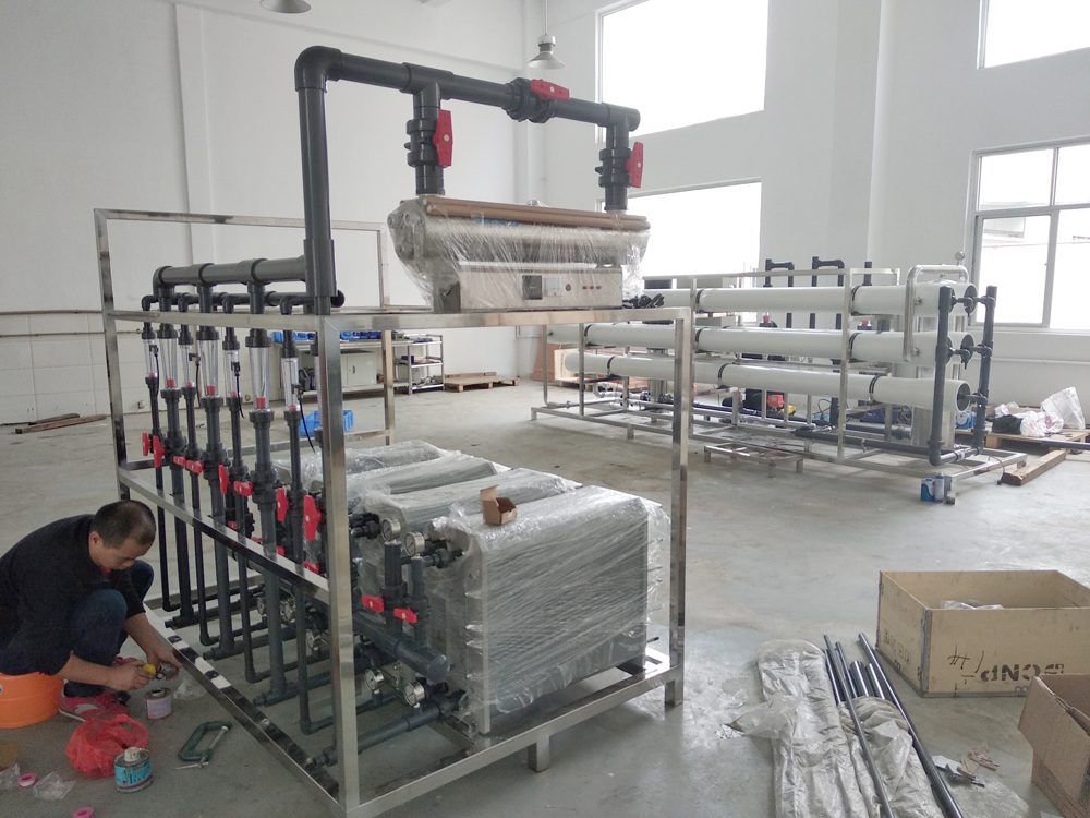Hubei some electronic technology company 20 tons/h two-stage RO + EDI system